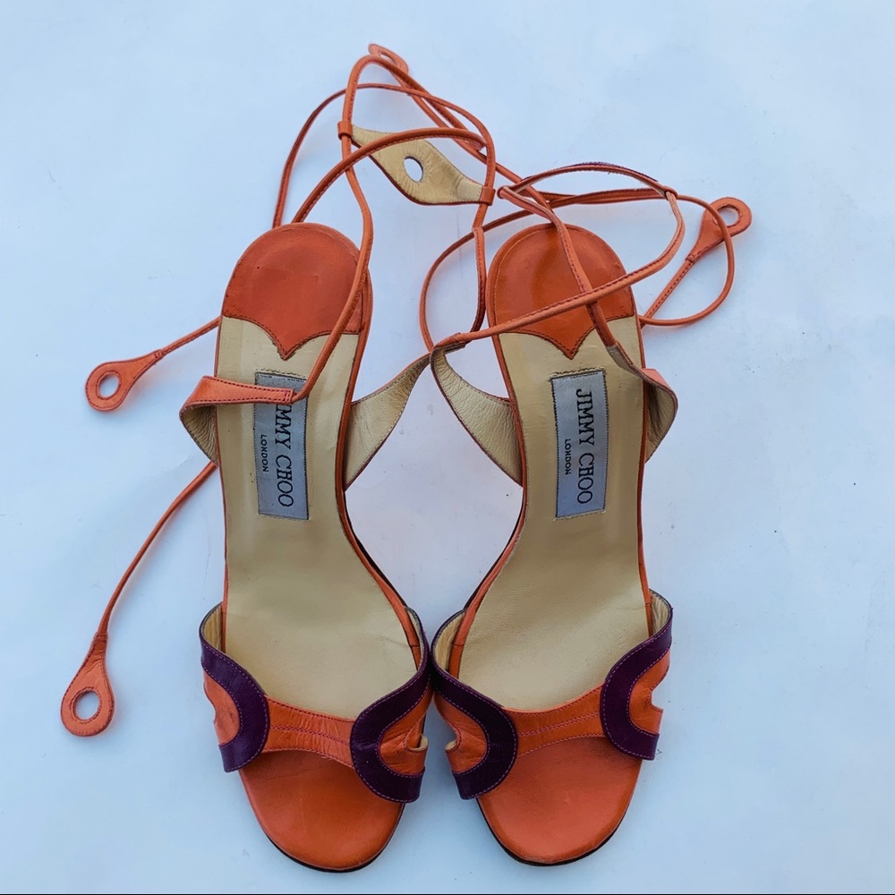 Jimmy Choo London women’s strapy  heel shoes  36.5